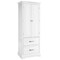 Costway 62'' Tall Bathroom Freestanding Floor Storage Cabinet with 2 Doors Shelves Drawers